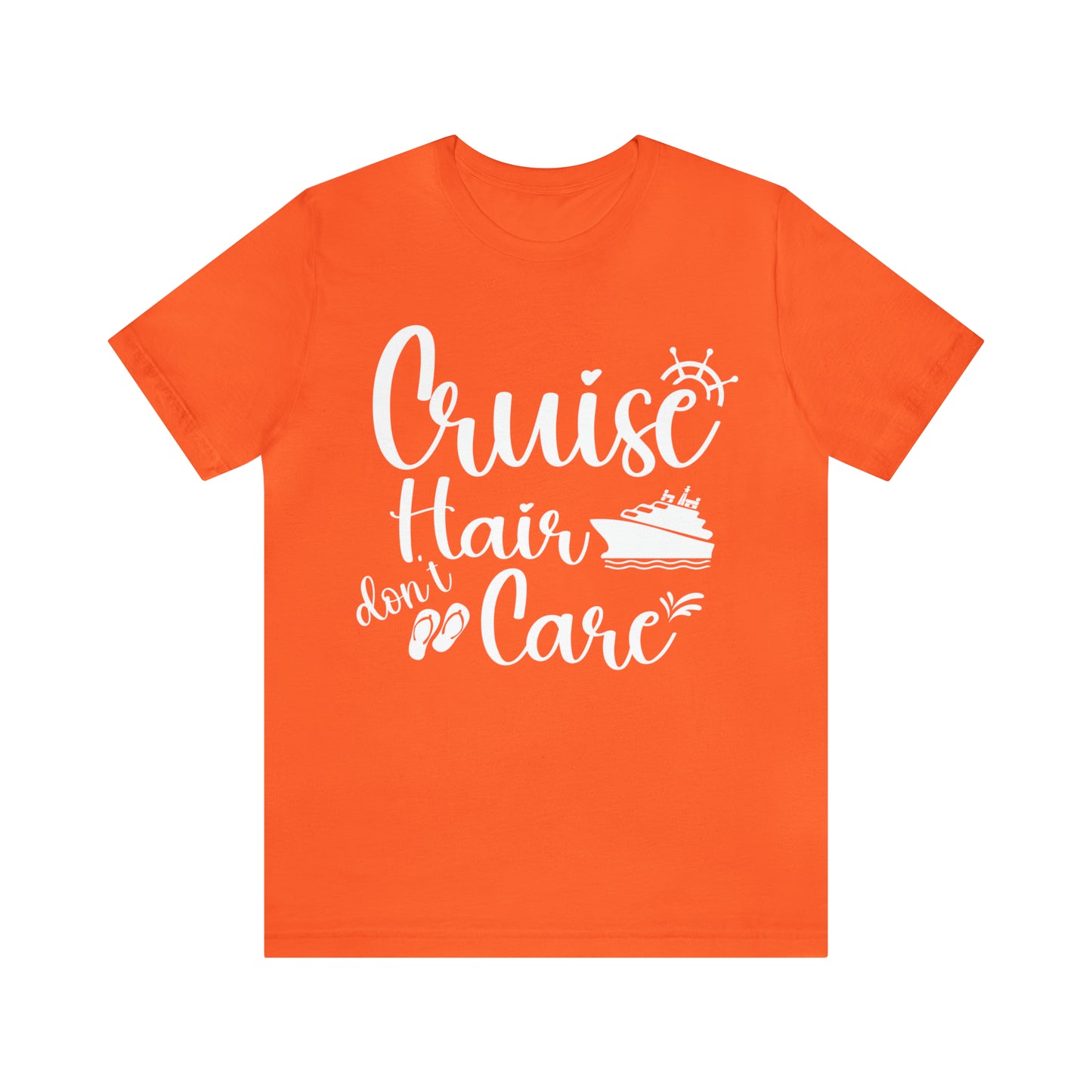 Cruise Hair Don't Care T-Shirt in Orange