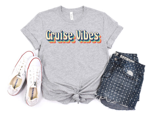 Cruise Vibes Tshirt in Athletic Heather