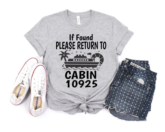 If Found Please Return To Cabin