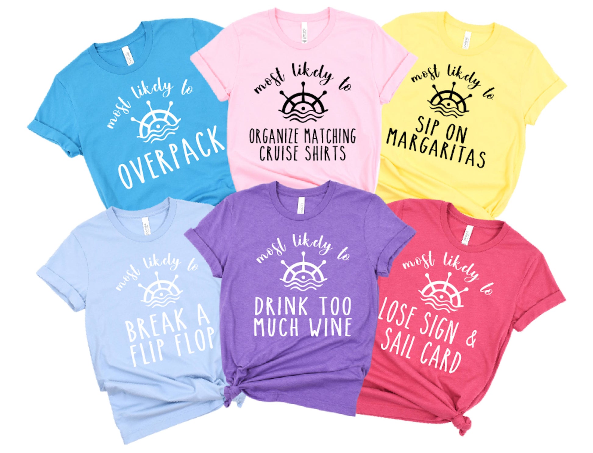 Most Likely To Cruise Shirts - Captain's Wheel