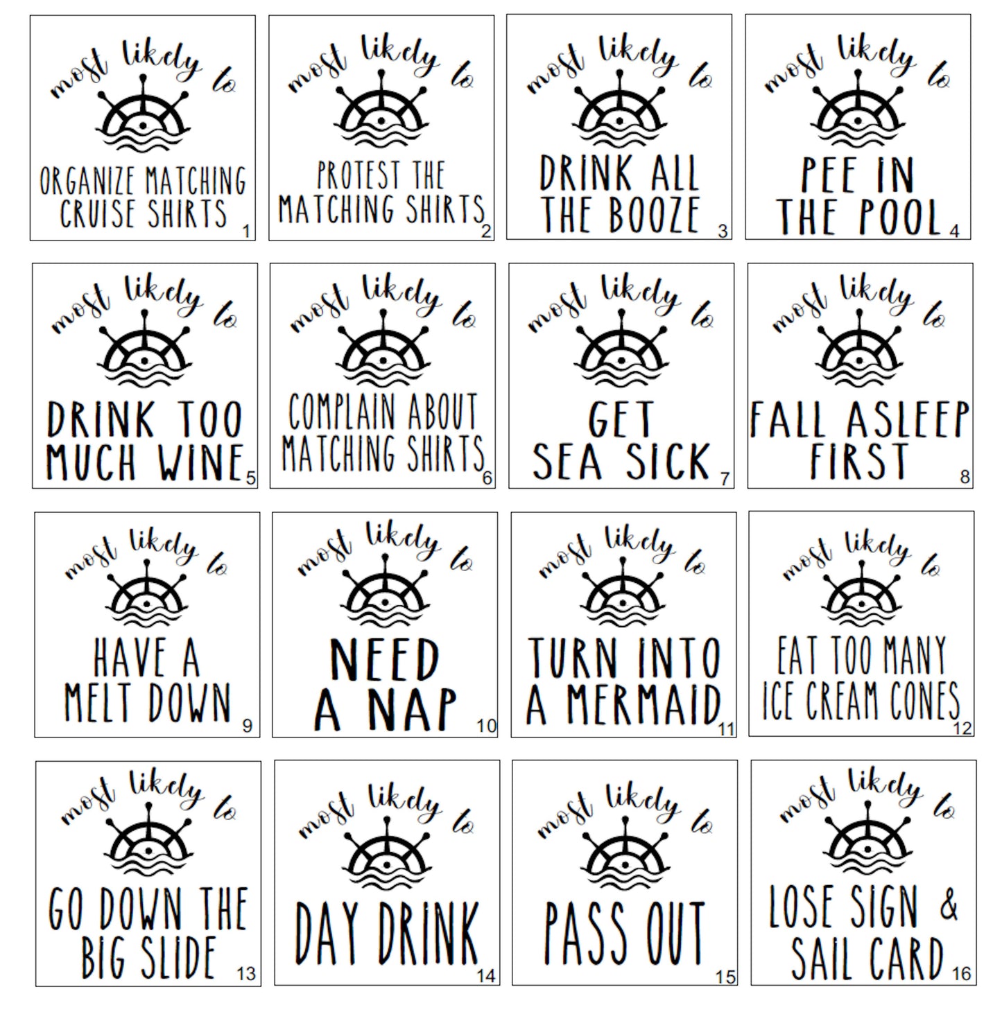 Most Likely To - Captain's Wheel