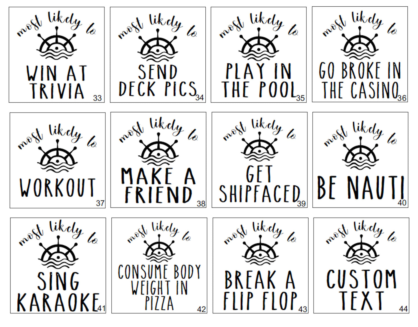 Most Likely To - Captain's Wheel