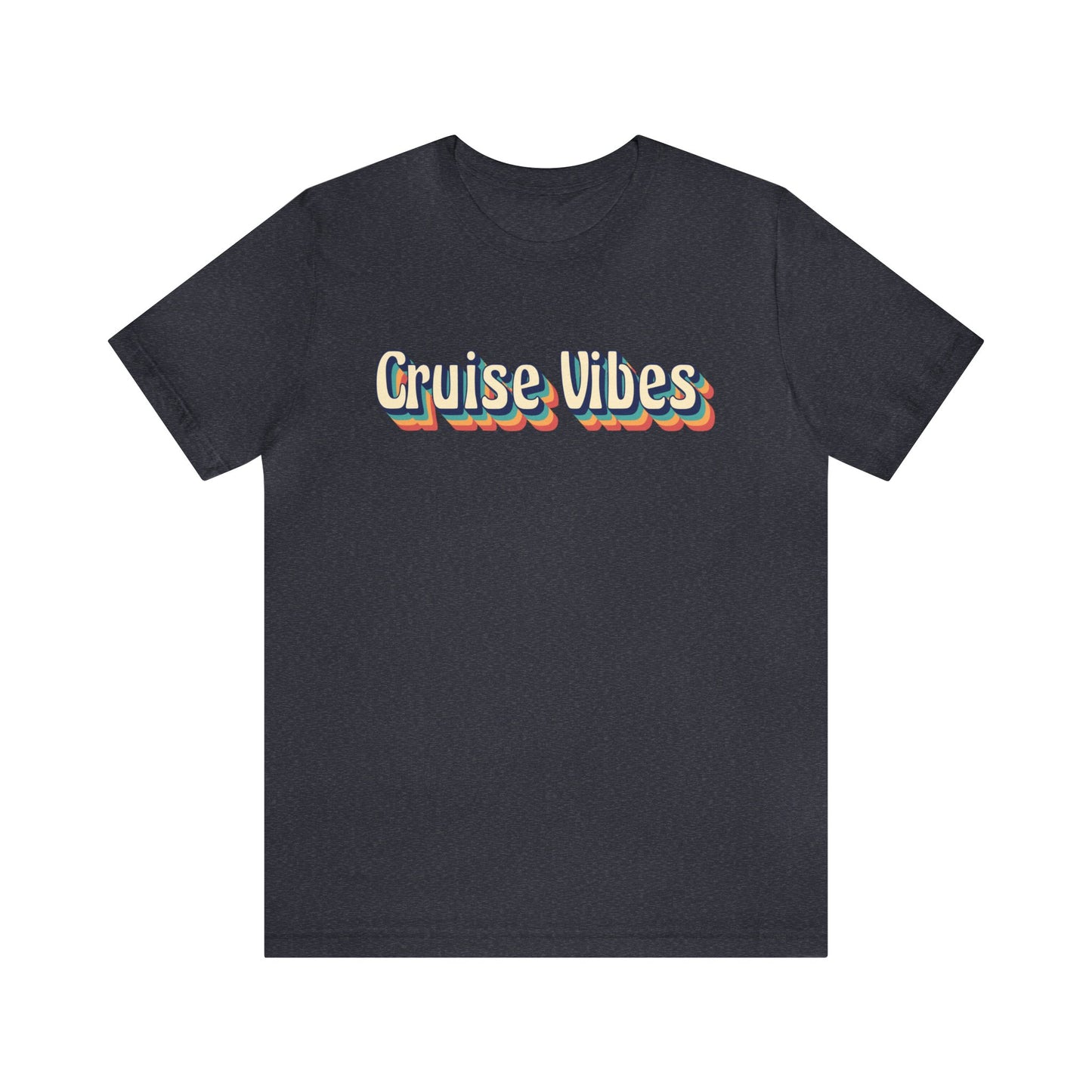 Cruise Vibes Shirt in Heather Navy