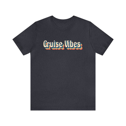 Cruise Vibes Shirt in Heather Navy