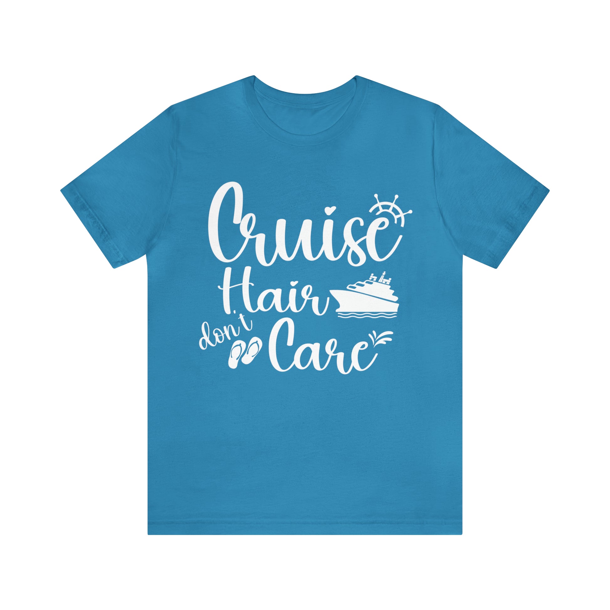 Cruise Hair Don't Care T-Shirt in Aqua