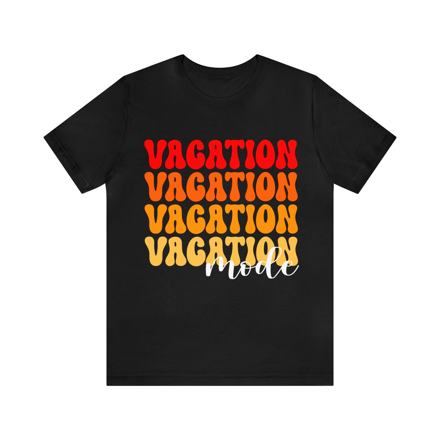 Vacation Mode Tshirt in Black