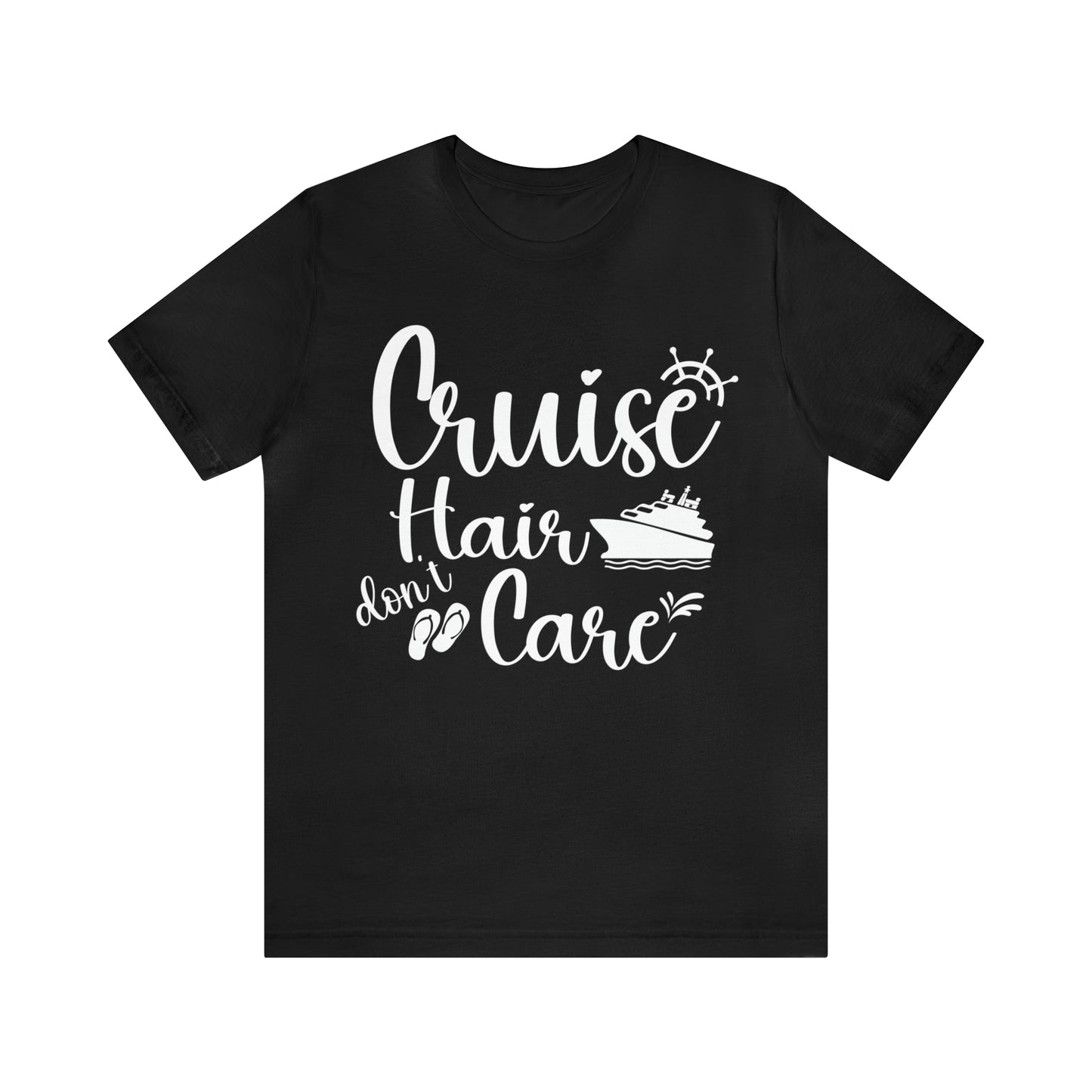 Cruise Hair Don't Care Tshirt in Black