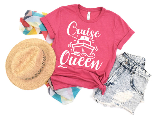 Cruise Queen Shirt in Heather Red