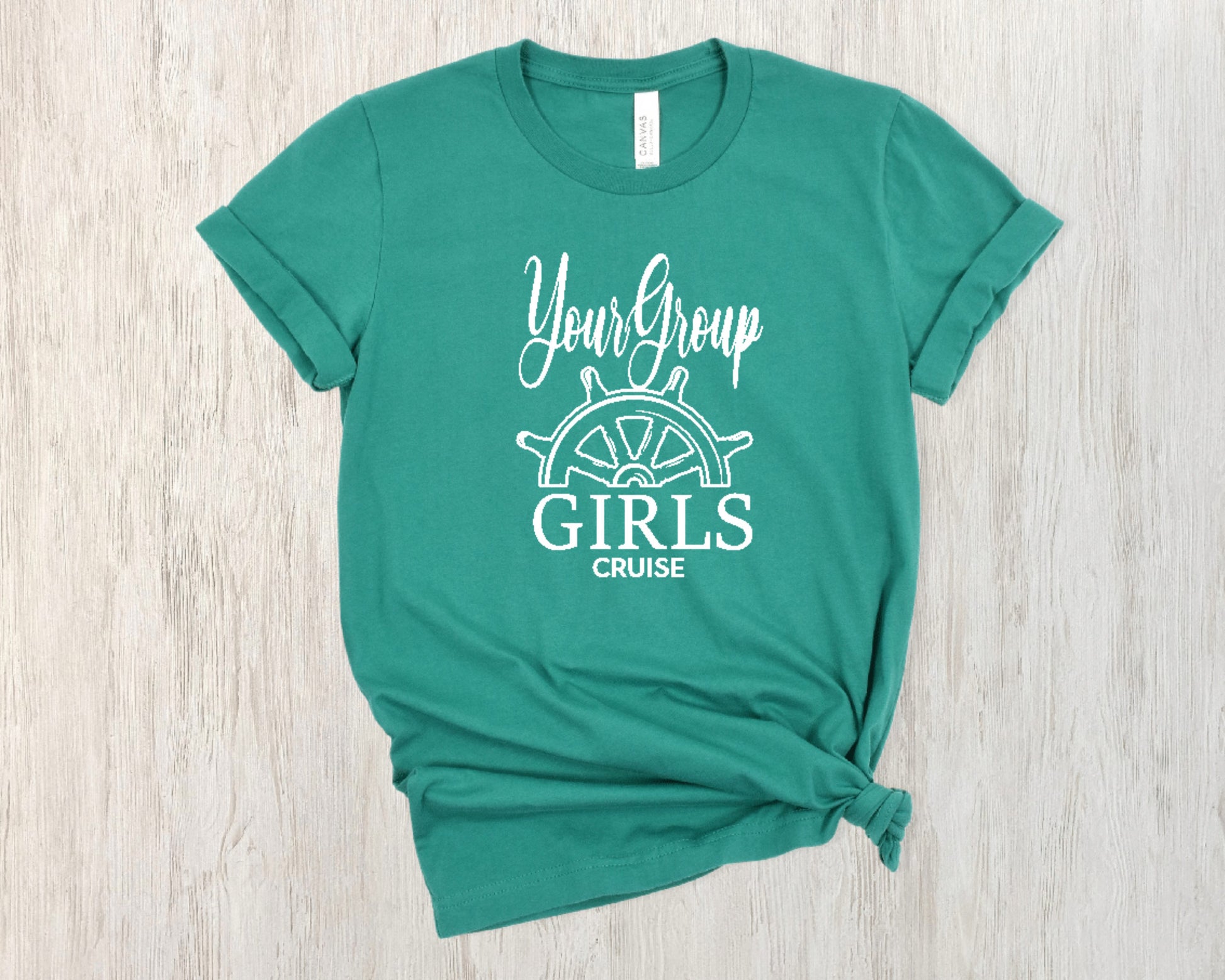 Girls Cruise with Captains Wheel TShirt