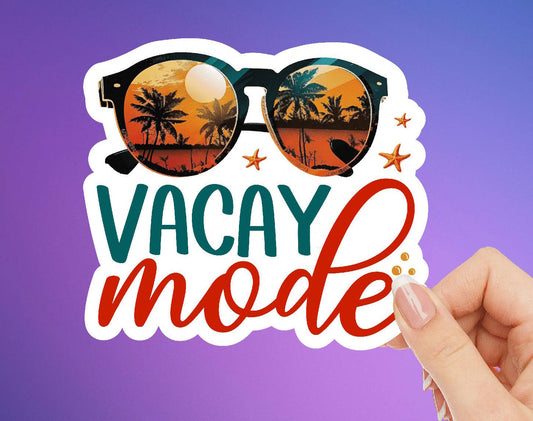 Vacay Mode Sunglasses Sticker