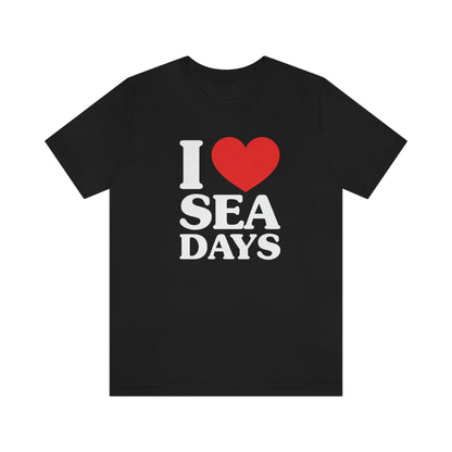 I Heart Sea Days in Black